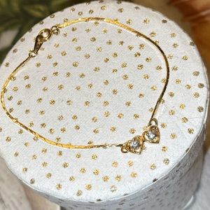 48 hour Sale Women’s 💕 Double Hearted Gold Plated Bracelet